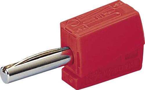 WAGO Bananenstecker Stecker, gerade Stift-Ø: 4mm Rot von WAGO