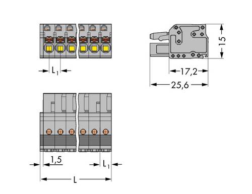 WAGO Buchsengehäuse-Kabel 2231 Polzahl Gesamt 11 Rastermaß: 5mm 2231-111/026-000 25St. von WAGO