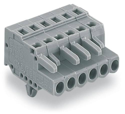 WAGO Buchsengehäuse-Kabel 231 Polzahl Gesamt 21 Rastermaß: 5mm 231-121/008-000 10St. WAGO Buchsengehäuse-Kabel 231 Polzahl Gesamt 21 Rastermaß: 5mm 231-121/008-000 10St. von WAGO