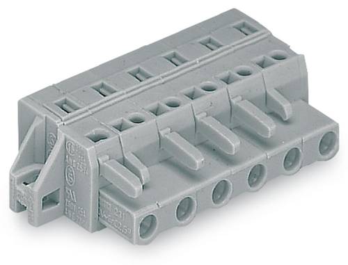WAGO Buchsengehäuse-Kabel 231 Polzahl Gesamt 8 Rastermaß: 7.50mm 231-208/031-000 25St. WAGO Buchsengehäuse-Kabel 231 Polzahl Gesamt 8 Rastermaß: 7.50mm 231-208/031-000 25St. von WAGO