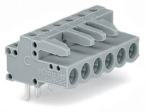 WAGO Buchsengehäuse-Platine 232 Polzahl Gesamt 19 Rastermaß: 5mm 232-249 10St. von WAGO