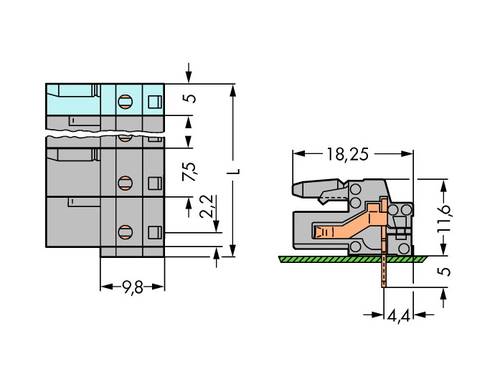 WAGO Buchsengehäuse-Platine 232 Polzahl Gesamt 8 Rastermaß: 7.50mm 232-838 25St. WAGO Buchsengehäuse-Platine 232 Polzahl Gesamt 8 Rastermaß: 7.50mm 232-838 25St. von WAGO