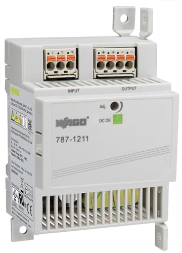 WAGO Compact Stromversorgung 787-1211 | 1-phasig, Power supply Primär getaktet, Hutschienen-Netzteil (DIN-Rail), DC 12 V, 5 A, DC-OK LED von WAGO