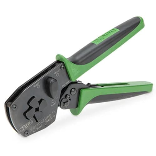 WAGO Crimp-Zange Variocrimp 16 206-1216 | Crimp-Bereich 6 mm², 10 mm², 16 mm² für Aderendhülsen mit und ohne Kunststoffkragen, entriegelbare Zwangssperre für eine gasdichte Crimpung WAGO Crimp-Zange Variocrimp 16 206-1216 | Crimp-Bereich 6 mm², 10 mm², 16 mm² für Aderendhülsen mit und ohne Kunststoffkragen, entriegelbare Zwangssperre für eine gasdichte Crimpung von WAGO