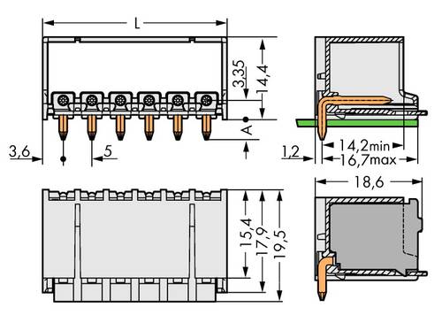 WAGO Stiftgehäuse-Platine 2092 Polzahl Gesamt 3 Rastermaß: 5mm 2092-1423/200-000 200St. WAGO Stiftgehäuse-Platine 2092 Polzahl Gesamt 3 Rastermaß: 5mm 2092-1423/200-000 200St. von WAGO