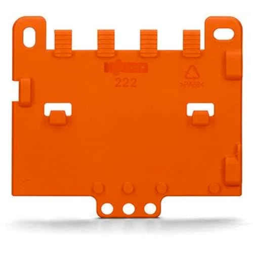 WAGO Zugentlastungsplatte 222-505 | für Befestigungsadapter der Serie 221 und 222, 10 Stück, einfach anrastbar an Befestigungs-Adapter, orange WAGO Zugentlastungsplatte 222-505 | für Befestigungsadapter der Serie 221 und 222, 10 Stück, einfach anrastbar an Befestigungs-Adapter, orange von WAGO