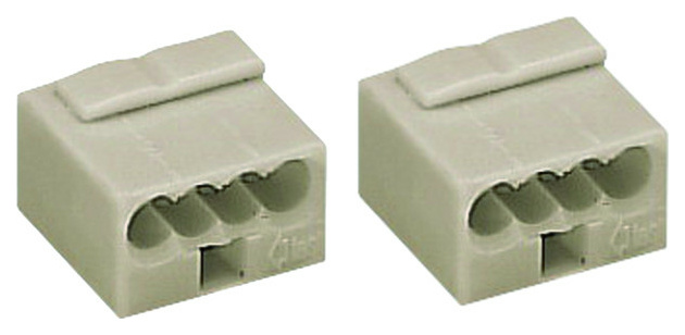Wago 243-304 LICHTGRAU MICRO-DOSENKLEMME 4 (100 Stück) von WAGO