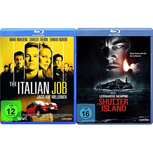 The Italian Job - Jagd auf Millionen [Blu-ray] & Shutter Island [Blu-ray] von WAHLBERG,MARK/THERON,CHARLIZE