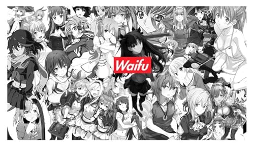 WAIFUWORLD SHOP Anime Mauspad Waifu Supreme | Gaming Mousepad mit genähten Rändern | robust & rutschfest | Mouse Pad mit Waifu Supreme Motiv (61 x 35 cm) von WAIFUWORLD SHOP
