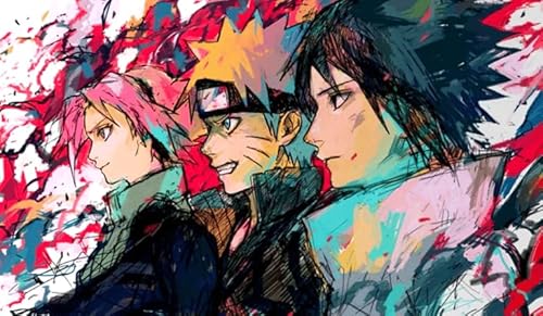 WAIFUWORLD SHOP Naruto Anime Mauspad Sasuke & Sakura | Gaming Mousepad analog dem Naruto Trading Card Game | Mouse Pad mit Sasuke & Sakura Motiv (61 x 35 cm) von WAIFUWORLD SHOP