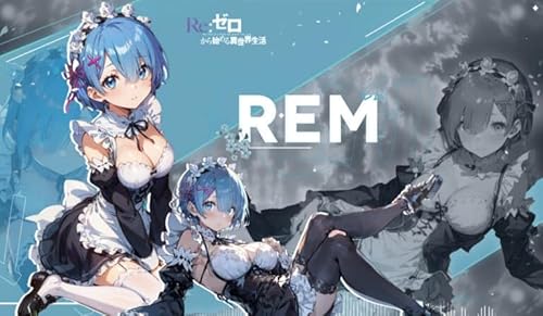 WAIFUWORLD SHOP Re: Zero Anime Mauspad Rem (Design #1) | Gaming Mousepad analog dem Re: Zero - Starting Life in Another World Trading Card Game | Mouse Pad mit Rem (Design #1) Motiv (61 x 35 cm) von WAIFUWORLD SHOP