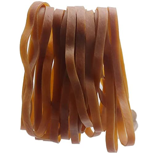 WAIZHIUA 30 Stück Große Gummibänder Set, Gummiringe Breit 10mm Haushaltsgummis, Stark Wiederverwendbar Elastikbänder für Haushalt Büro Zuhause Schulbedarf, Dunkelgelb WAIZHIUA 30 Stück Große Gummibänder Set, Gummiringe Breit 10mm Haushaltsgummis, Stark Wiederverwendbar Elastikbänder für Haushalt Büro Zuhause Schulbedarf, Dunkelgelb von WAIZHIUA