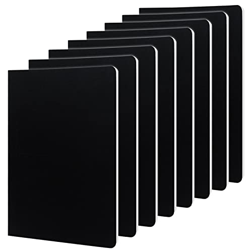 WAIZHIUA 8 Stück A5 Notizblock 14x21cm Liniert Notizbücher 92 Seiten/46 Blätter Kopie Dickes Papier Reisetagebuch mit Softcover zum Schreibblock Tagebuch Notizblöcke Memo, Schwarz WAIZHIUA 8 Stück A5 Notizblock 14x21cm Liniert Notizbücher 92 Seiten/46 Blätter Kopie Dickes Papier Reisetagebuch mit Softcover zum Schreibblock Tagebuch Notizblöcke Memo, Schwarz von WAIZHIUA