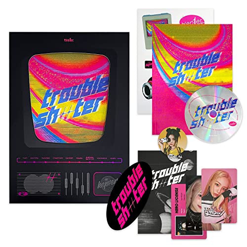 Kep1er - 3rd Mini Album [TROUBLESHOOTER] (K Ver.) Package Box + Photobook + Envelope + CD-R + Photocard + Lyric Paper + ID Card + Sticker + Collection Chip + Poster + 2 Pin Button Badges von WAKEONE Ent.