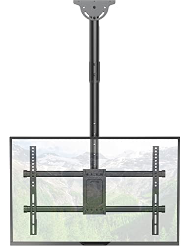 WALI Decken-TV-Halterung, voll beweglich, verstellbar, passend für die meisten Ultrawide ED, LCD, OLED 4K-Fernseher 94 bis 70 Zoll, bis zu 50 kg, VESA 600 x 400 mm (CM3770), Schwarz von WALI