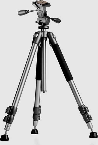 Walimex Pro 21298 Dreibeinstativ 1/4 Zoll, 3/8 Zoll Arbeitshöhe=370 - 1560mm Schwarz, Silber inkl. Walimex Pro 21298 Dreibeinstativ 1/4 Zoll, 3/8 Zoll Arbeitshöhe=370 - 1560mm Schwarz, Silber inkl. von WALIMEX PRO