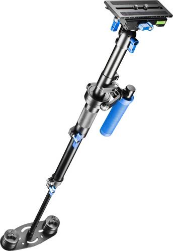 Walimex Pro Schwebestativ StabyPod M 80cm Gimbal mechanisch 1/4 Zoll Schwarz, Blau inkl. Tasche von WALIMEX PRO