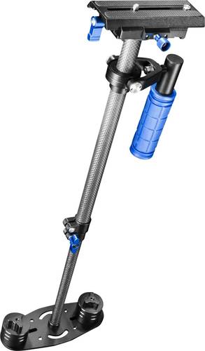 Walimex Pro Schwebestativ StabyPod S 60cm Gimbal mechanisch 1/4 Zoll Schwarz, Blau inkl. Tasche Bela von WALIMEX PRO