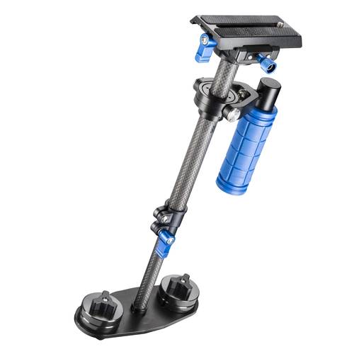 Walimex Pro StabyPod XS Schwebestativ 1/4 Zoll Schwarz, Blau mit Gegengewicht von WALIMEX PRO