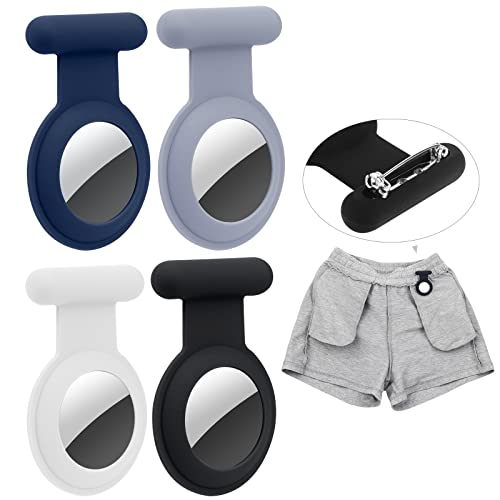 Versteckte Airtag-Hülle für Kinder, Senioren, Haustiere und Kleidung - Sicherer als Airtag-Uhr, Schlüsselanhänger und Halskette (Schwarz, Blau, Marine, Weiß) von WALLFID