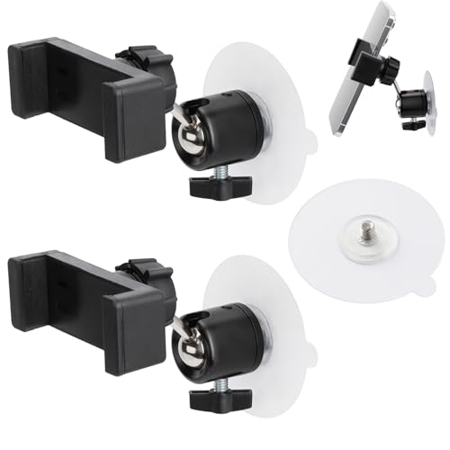 WALLFID 2-Pack Wand-Handy-Halterung 360° Einstellbar für Dusche, Auto und Schreibtisch - Kompatibel mit iPhone 16/15/14/13 Pro Max & Samsung Galaxy S23+ Ultra S10, Klebe ohne Spuren WALLFID 2-Pack Wand-Handy-Halterung 360° Einstellbar für Dusche, Auto und Schreibtisch - Kompatibel mit iPhone 16/15/14/13 Pro Max & Samsung Galaxy S23+ Ultra S10, Klebe ohne Spuren von WALLFID