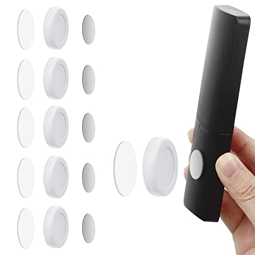 magnetischer Fernbedienungshalter, Wandhalterung, lochfreier Telefon-Auflade-Organizer, Aufbewahrungsbehälter für Zuhause, Büro, Schule, Aufbewahrung – starker Magnet, sicherer Halt (5pcs, weiß) von WALLFID