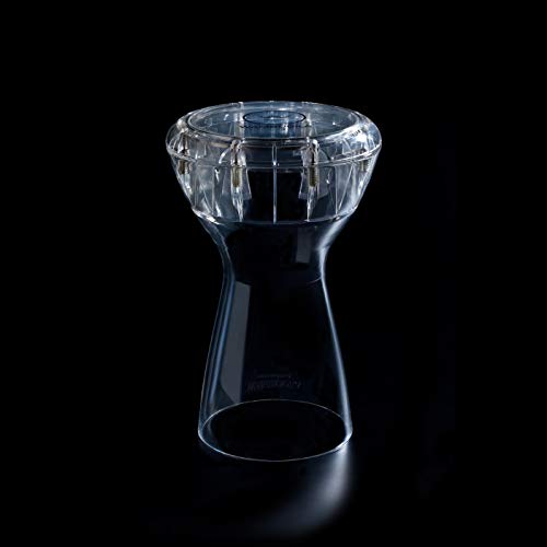 Wambooka Diamond Darbuka Drum mit 22,2 cm Kopf, mit Messing-Stimmtasten und gepolsterter Tasche, 43,2 cm Länge (kristallklares PC) von WAMBOOKA