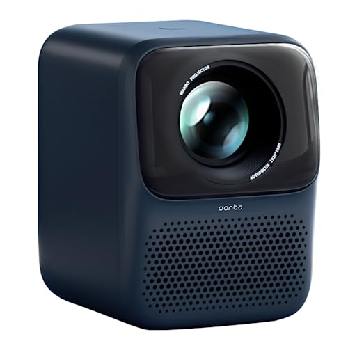 WANBO T2 Max New 450 ANSI Lumen 2000:1 1920x1080 Portable Full HD Android Projector (Blau, HDMI, VGA, Import Guaranteed) von WANBO