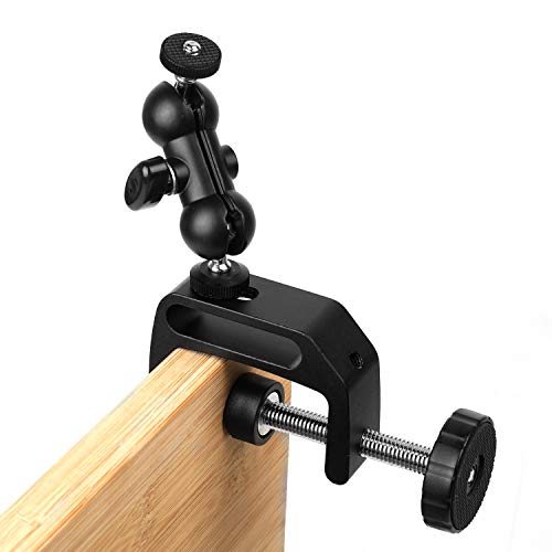 WANBY Doppelkugel Kamera Klemmen Halterung mit Halter Kamera Klemmen Halterung für DSLR Kamera Rig Monitor Blitzlichter WANBY Doppelkugel Kamera Klemmen Halterung mit Halter Kamera Klemmen Halterung für DSLR Kamera Rig Monitor Blitzlichter von WANBY