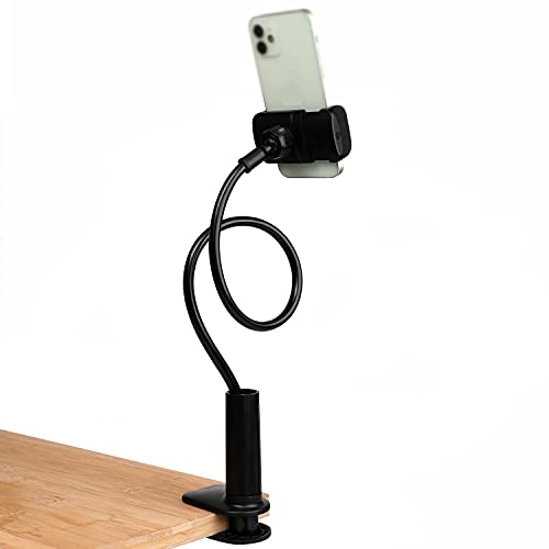 WANBY Telefonhalter Bett Montage Schwanenhals Handy Halfter Tischständer Flexibel 360° Rotation Handliche Klammer Halfter Lazy Halterung Halterung für alle Smartphone Mikrofon WANBY Telefonhalter Bett Montage Schwanenhals Handy Halfter Tischständer Flexibel 360° Rotation Handliche Klammer Halfter Lazy Halterung Halterung für alle Smartphone Mikrofon von WANBY