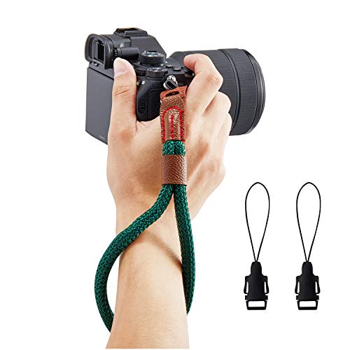 Wanby Kamera-Handschlaufe, weiche Baumwolle, bequem, rutschfest, für alle DSLR-Kameras, Canon, Nikon, Sony, Pentax, Fujifilm, grün Wanby Kamera-Handschlaufe, weiche Baumwolle, bequem, rutschfest, für alle DSLR-Kameras, Canon, Nikon, Sony, Pentax, Fujifilm, grün von WANBY