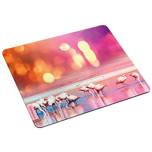 Wandkings Mousepad Mauspad, Motiv Flamingos, Design wählbar von WANDKINGS