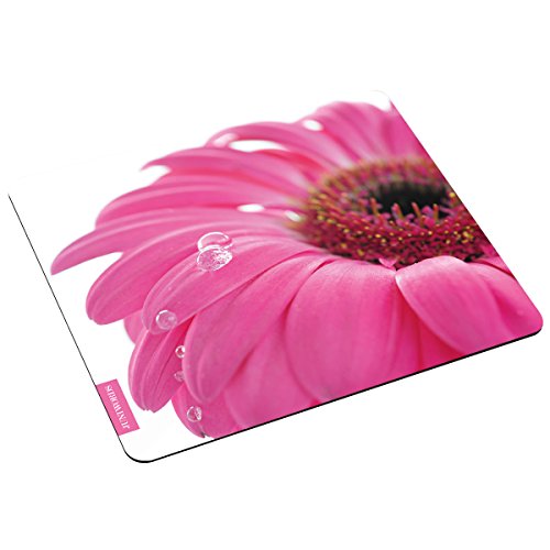 Wandkings Mousepad Mauspad, Motiv Taufrische Gerbera, Design wählbar von WANDKINGS