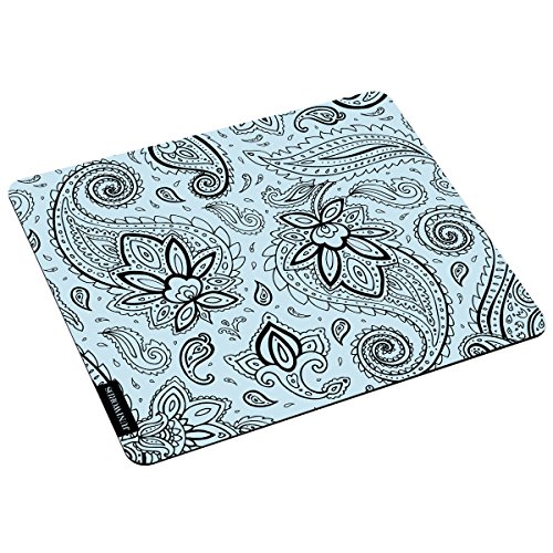 Wandkings Mousepad Mauspad Motiv, Henna Muster türkis, Design wählbar von WANDKINGS