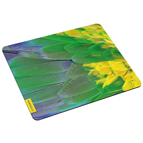 Wandkings Mousepad Mauspad mit Motiv, Papagei Gefieder 2, Design wählbar von WANDKINGS