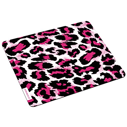 Wandkings Mousepad Mauspad mit Motiv, Pinkes Leopardenfell, Design wählbar von WANDKINGS