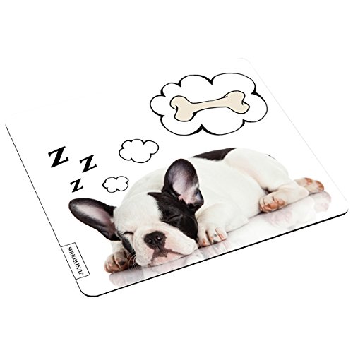 Wandkings Mousepad Mauspad mit Motiv, Verträumter Hund, Design wählbar von WANDKINGS