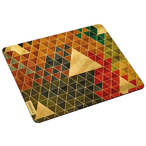 Wandkings Mousepad Mauspad mit Motiv Triangle Muster im Retro Look von WANDKINGS