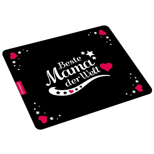 Wandkings Mousepad Mauspad mit Schriftzug, Beste Mama der Welt, Design wählbar, Motiv 3 von WANDKINGS