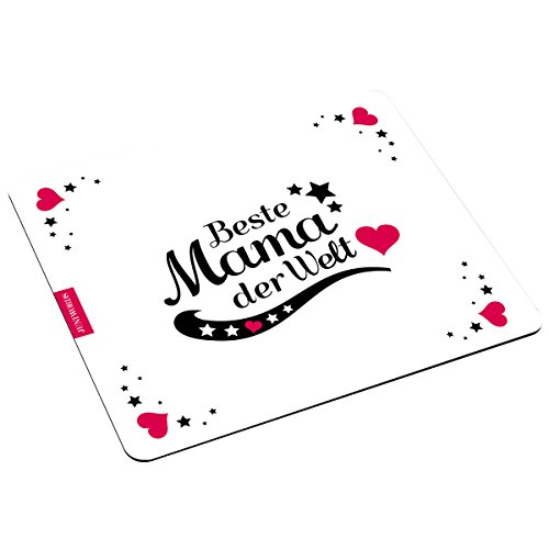 Wandkings Mousepad Mauspad mit Schriftzug, Beste Mama der Welt, Design wählbar, Motiv 4 Wandkings Mousepad Mauspad mit Schriftzug, Beste Mama der Welt, Design wählbar, Motiv 4 von WANDKINGS