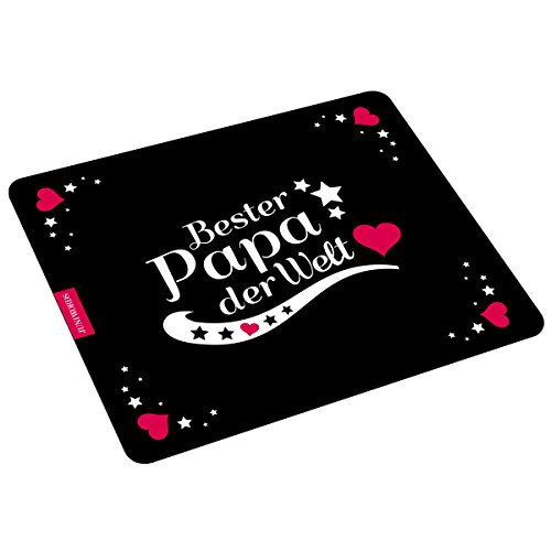 Wandkings Mousepad Mauspad mit Schriftzug, Bester Papa der Welt Wandkings Mousepad Mauspad mit Schriftzug, Bester Papa der Welt von WANDKINGS