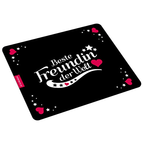 Wandkings Mousepad Mauspad mit Schriftzug Beste Freundin der Welt Wandkings Mousepad Mauspad mit Schriftzug Beste Freundin der Welt von WANDKINGS