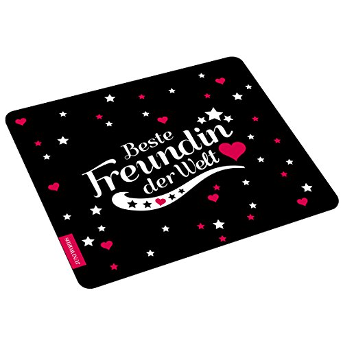 Wandkings Mousepad Mauspad mit Schriftzug Beste Freundin der Welt Wandkings Mousepad Mauspad mit Schriftzug Beste Freundin der Welt von WANDKINGS