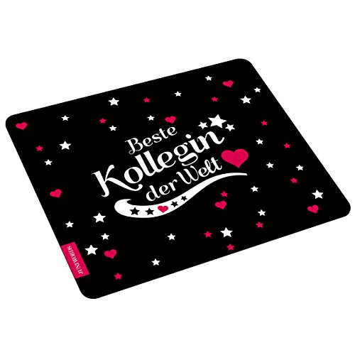 Wandkings Mousepad Mauspad mit Schriftzug Beste Kollegin der Welt Wandkings Mousepad Mauspad mit Schriftzug Beste Kollegin der Welt von WANDKINGS