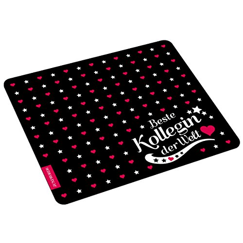Wandkings Mousepad Mauspad mit Schriftzug Beste Kollegin der Welt Wandkings Mousepad Mauspad mit Schriftzug Beste Kollegin der Welt von WANDKINGS