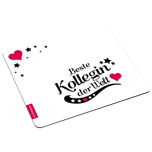Wandkings Mousepad Mauspad mit Schriftzug Beste Kollegin der Welt Wandkings Mousepad Mauspad mit Schriftzug Beste Kollegin der Welt von WANDKINGS