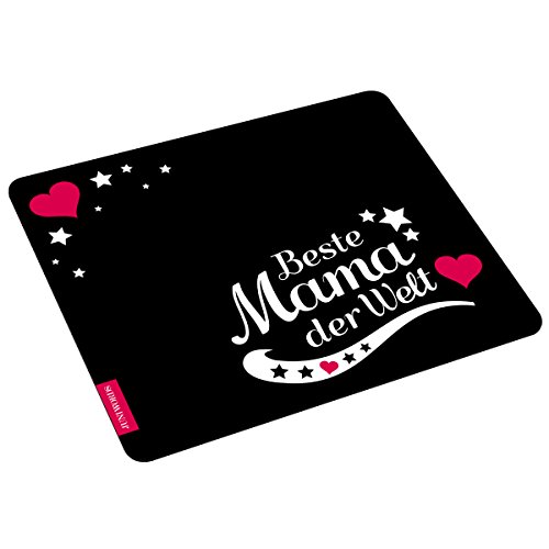 Wandkings Mousepad Mauspad mit Schriftzug Beste Mama der Welt Wandkings Mousepad Mauspad mit Schriftzug Beste Mama der Welt von WANDKINGS