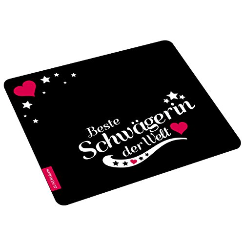 Wandkings Mousepad Mauspad mit Schriftzug Beste Schwägerin der Welt Wandkings Mousepad Mauspad mit Schriftzug Beste Schwägerin der Welt von WANDKINGS