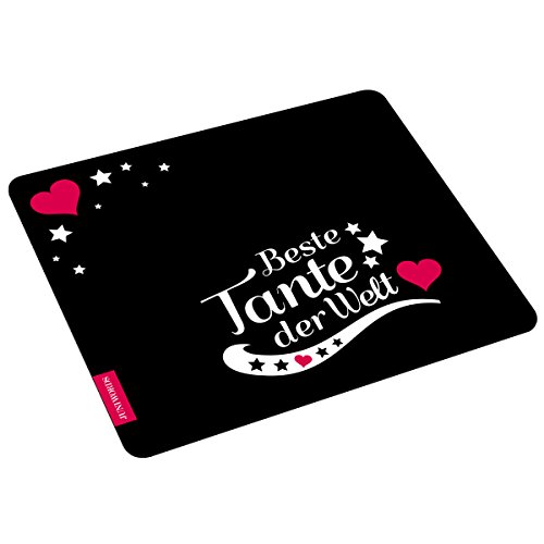 Wandkings Mousepad Mauspad mit Schriftzug Beste Tante der Welt von WANDKINGS