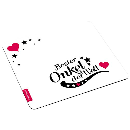 Wandkings Mousepad Mauspad mit Schriftzug Bester Onkel der Welt Wandkings Mousepad Mauspad mit Schriftzug Bester Onkel der Welt von WANDKINGS